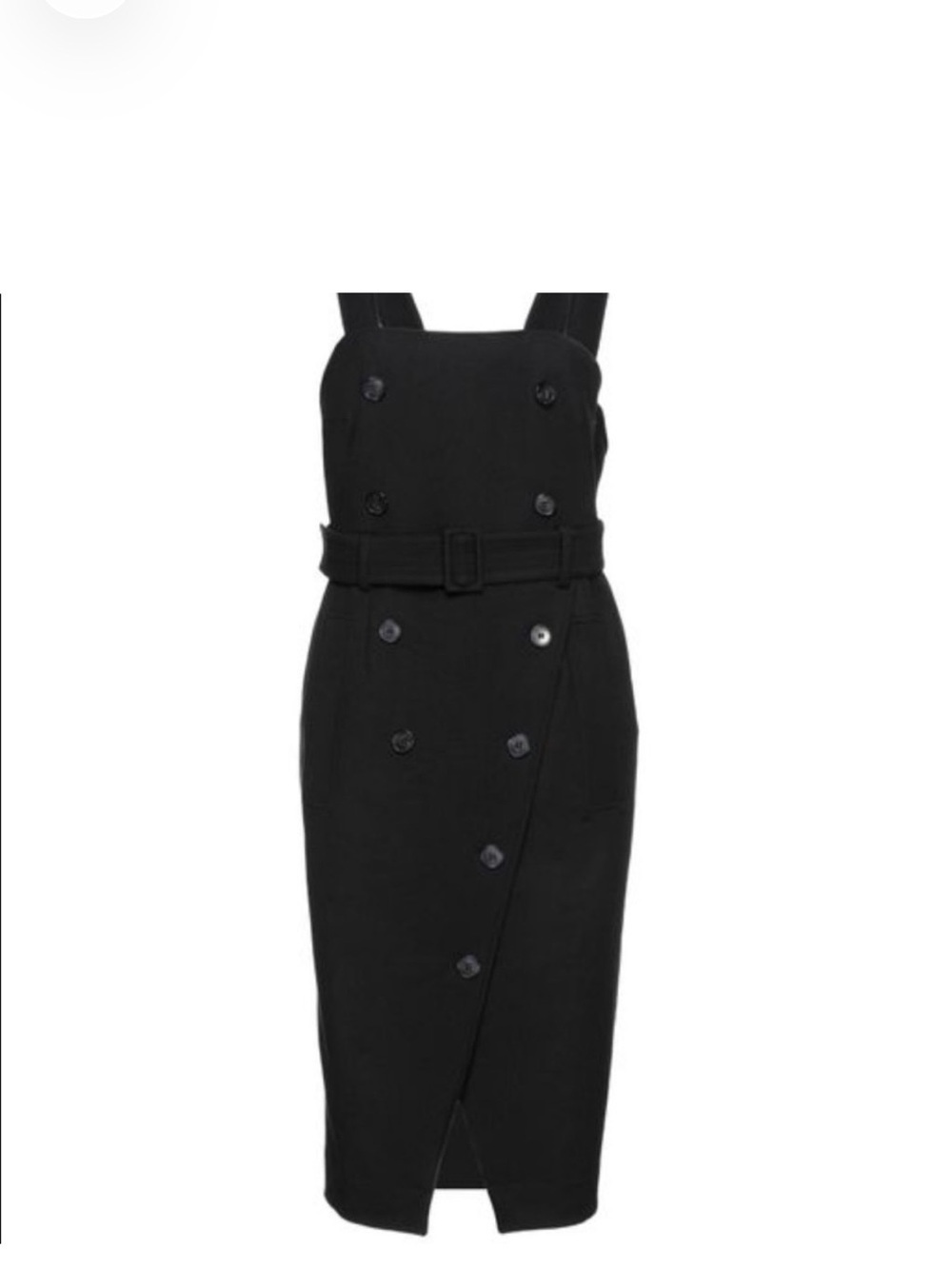 ba&sh Black Cross-Back Mini Dress